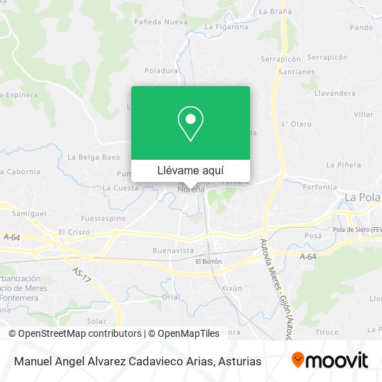 Mapa Manuel Angel Alvarez Cadavieco Arias