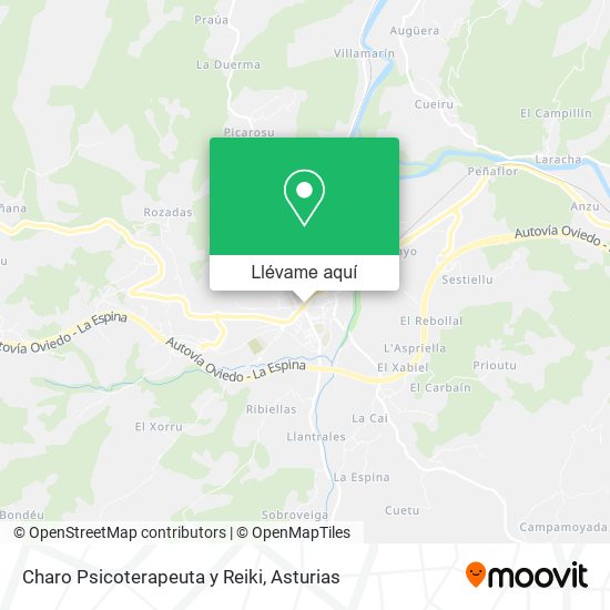 Mapa Charo Psicoterapeuta y Reiki