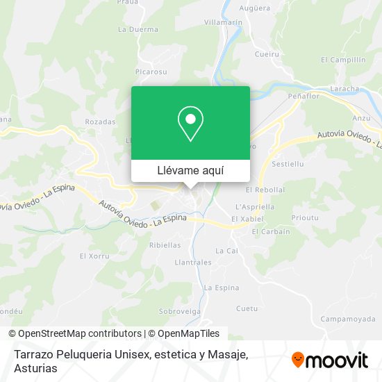 Mapa Tarrazo Peluqueria Unisex, estetica y Masaje