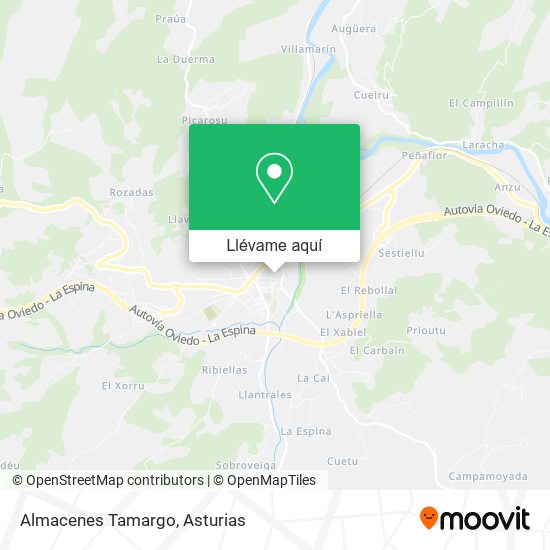 Mapa Almacenes Tamargo