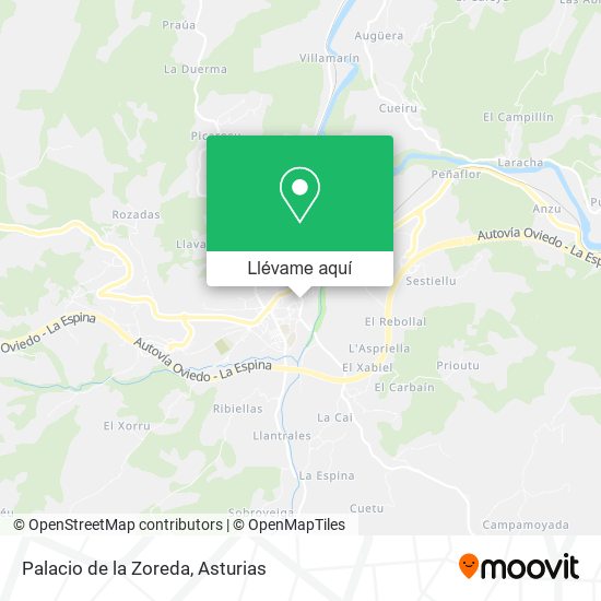 Mapa Palacio de la Zoreda