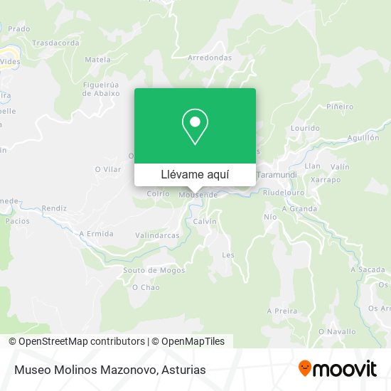 Mapa Museo Molinos Mazonovo