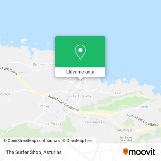 Mapa The Surfer Shop