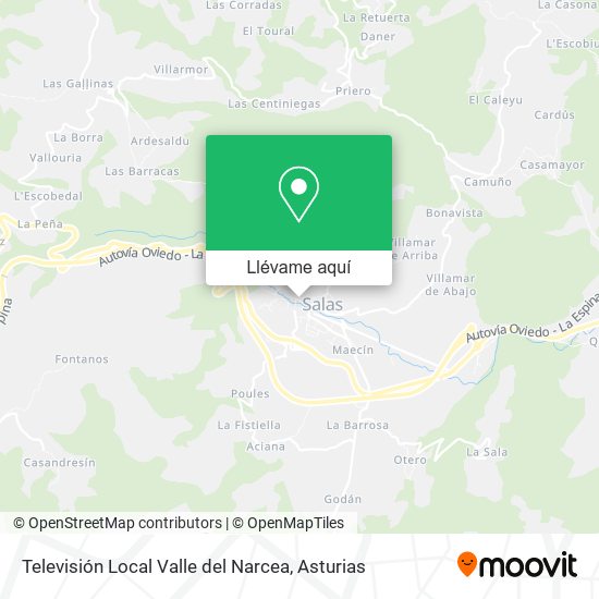 Mapa Televisión Local Valle del Narcea