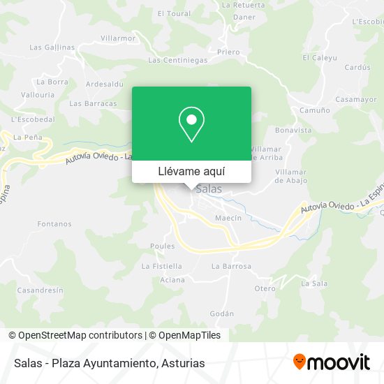 Mapa Salas - Plaza Ayuntamiento