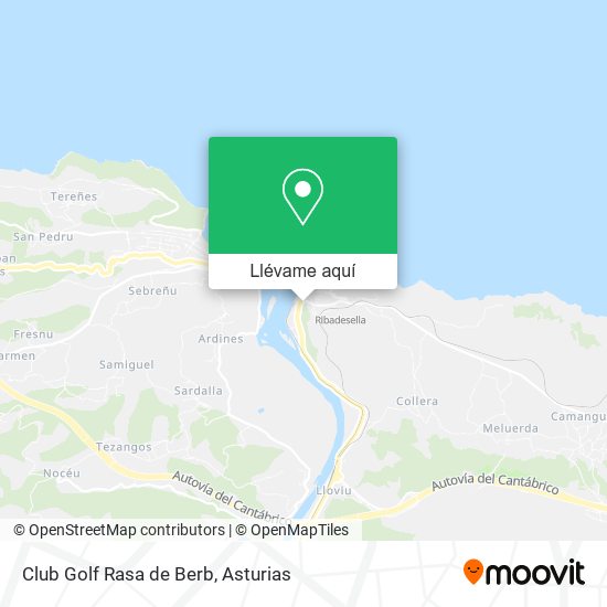 Mapa Club Golf Rasa de Berb