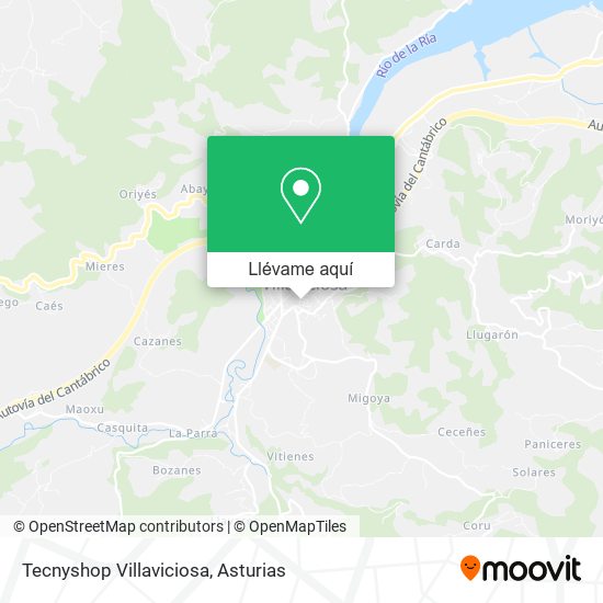 Mapa Tecnyshop Villaviciosa