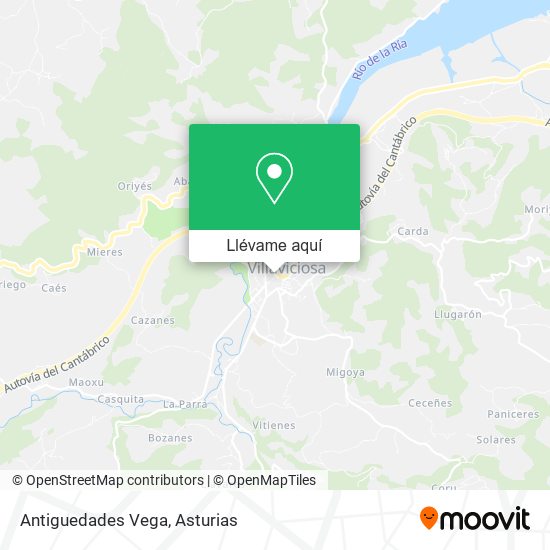 Mapa Antiguedades Vega