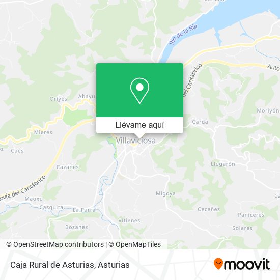 Mapa Caja Rural de Asturias