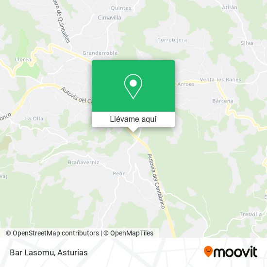 Mapa Bar Lasomu