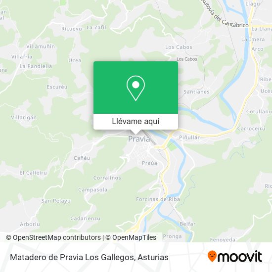 Mapa Matadero de Pravia Los Gallegos