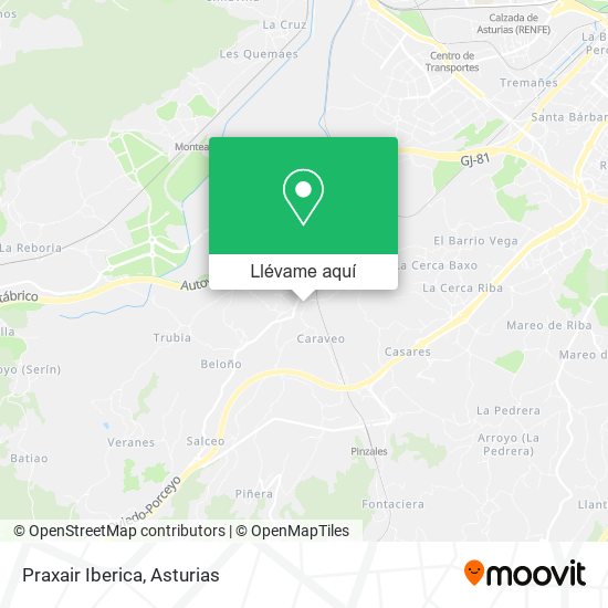 Mapa Praxair Iberica