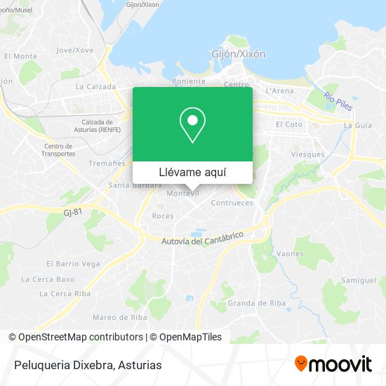 Mapa Peluqueria Dixebra