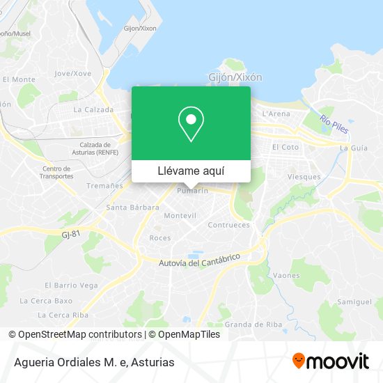 Mapa Agueria Ordiales M. e