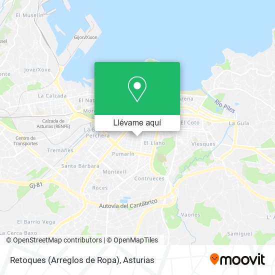 Mapa Retoques (Arreglos de Ropa)