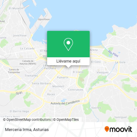 Mapa Merceria Irma