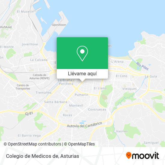 Mapa Colegio de Medicos de