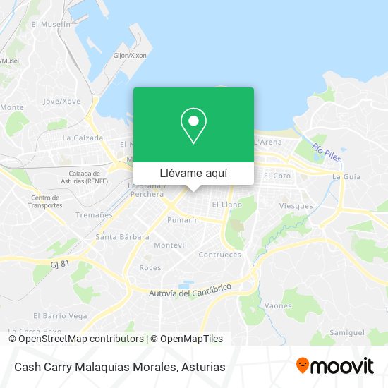 Mapa Cash Carry Malaquías Morales