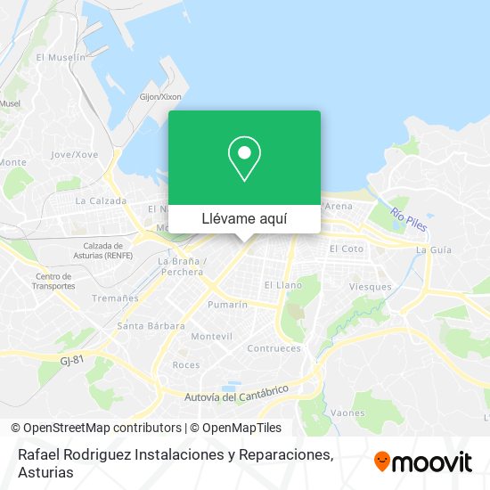 Mapa Rafael Rodriguez Instalaciones y Reparaciones