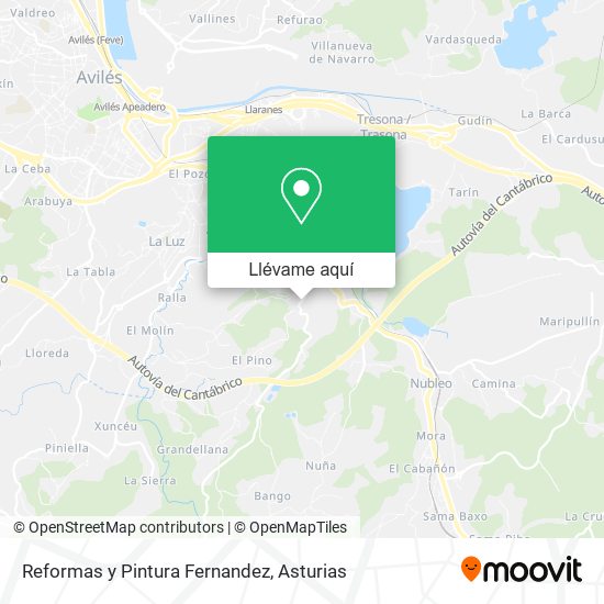 Mapa Reformas y Pintura Fernandez