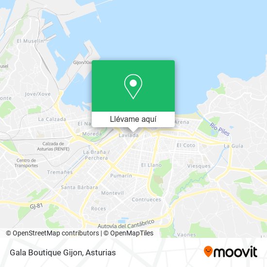 Mapa Gala Boutique Gijon