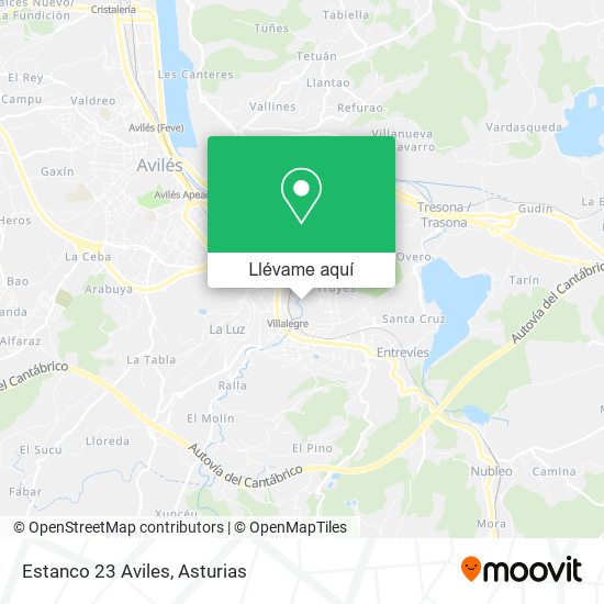 Mapa Estanco 23 Aviles