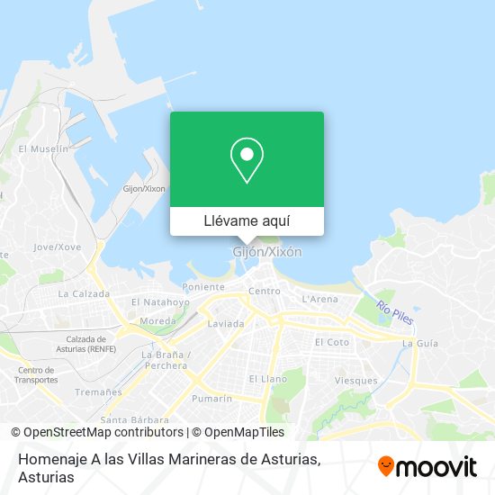 Mapa Homenaje A las Villas Marineras de Asturias