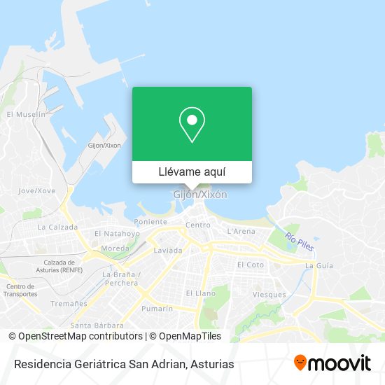 Mapa Residencia Geriátrica San Adrian