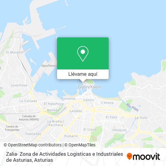 Mapa Zalia- Zona de Actividades Logisticas e Industriales de Asturias