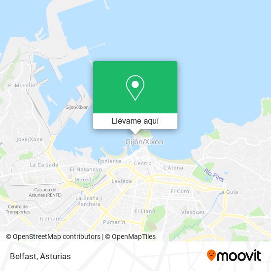 Mapa Belfast