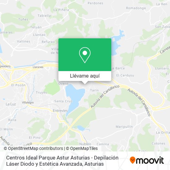 Mapa Centros Ideal Parque Astur Asturias - Depilación Láser Diodo y Estética Avanzada
