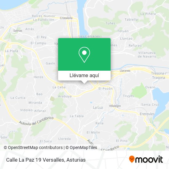 Mapa Calle La Paz 19 Versalles