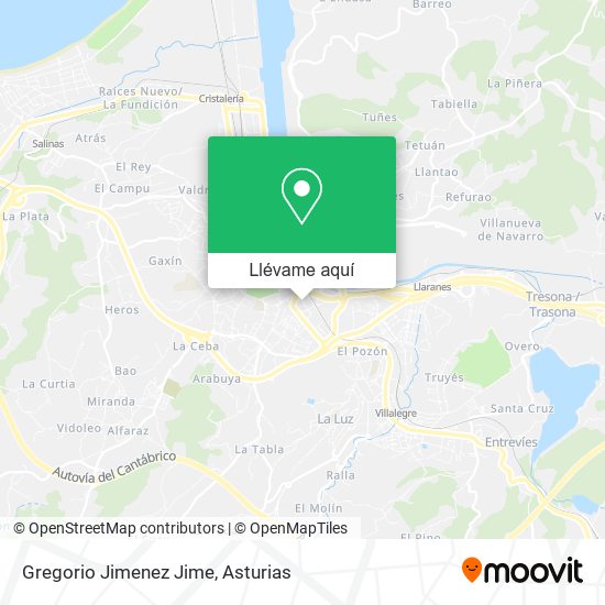 Mapa Gregorio Jimenez Jime