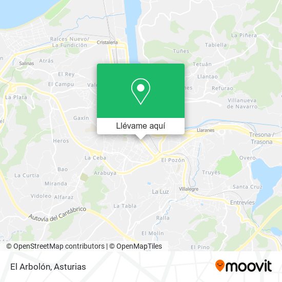 Mapa El Arbolón