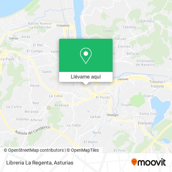 Mapa Libreria La Regenta