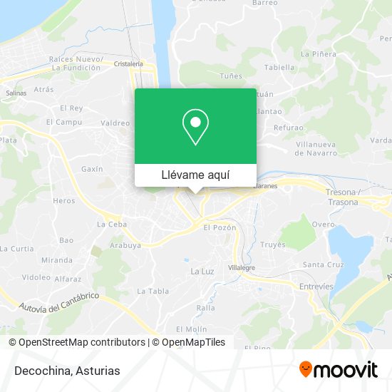 Mapa Decochina