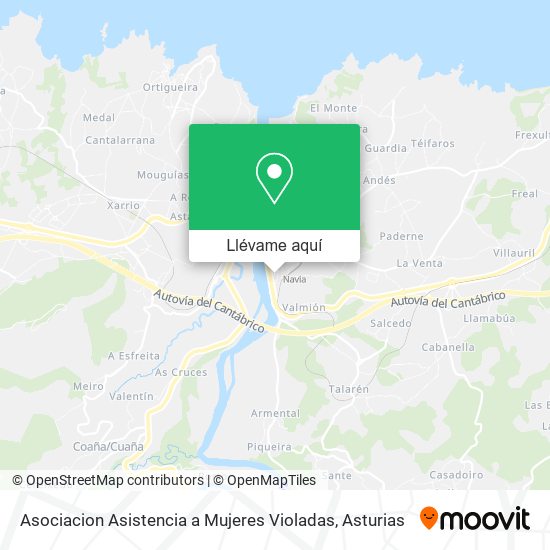 Mapa Asociacion Asistencia a Mujeres Violadas