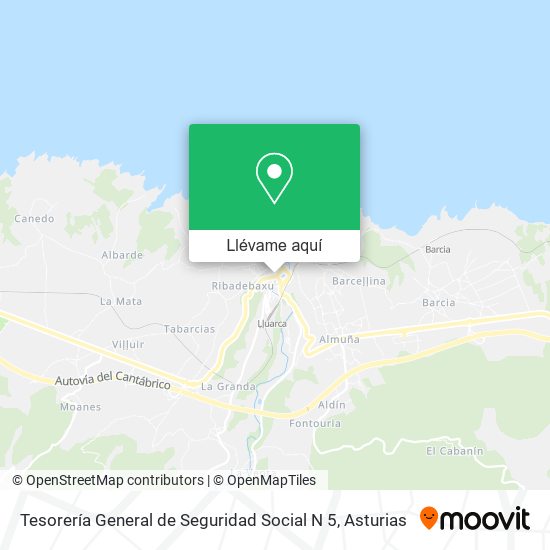 Mapa Tesorería General de Seguridad Social N 5