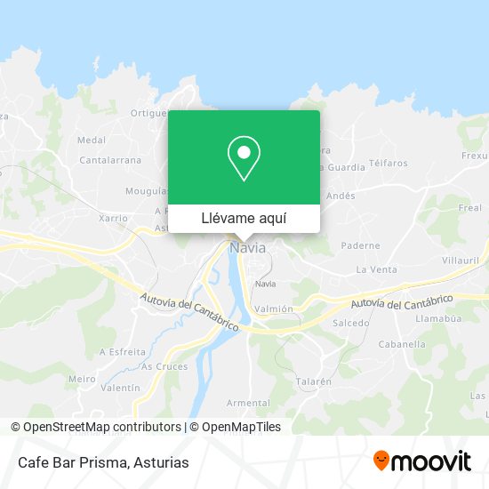 Mapa Cafe Bar Prisma