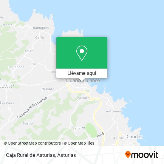 Mapa Caja Rural de Asturias