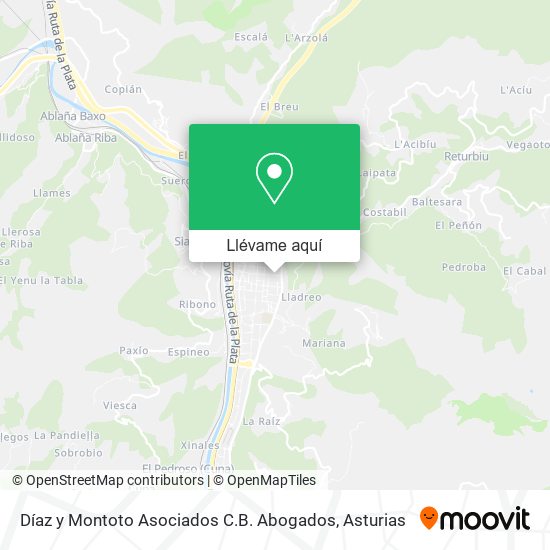Mapa Díaz y Montoto Asociados C.B. Abogados
