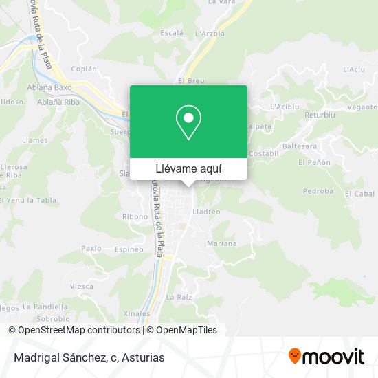 Mapa Madrigal Sánchez, c