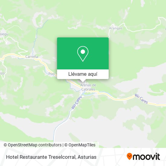 Mapa Hotel Restaurante Treselcorral