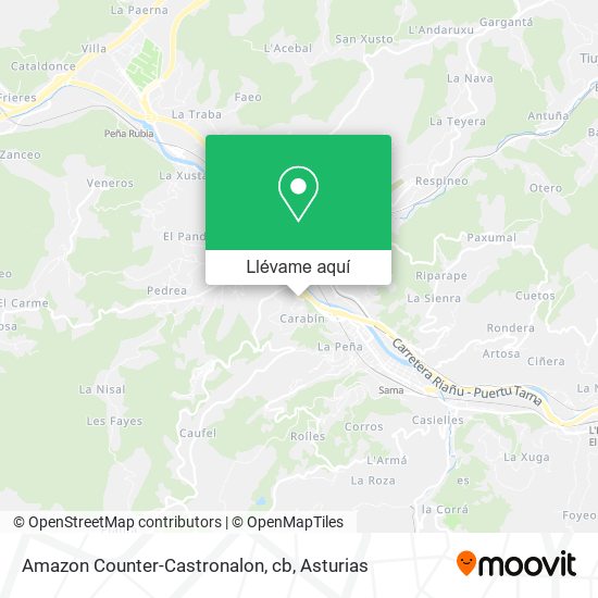 Mapa Amazon Counter-Castronalon, cb