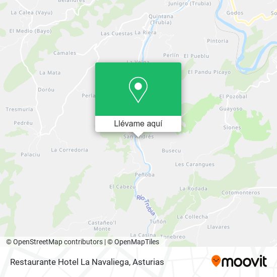 Mapa Restaurante Hotel La Navaliega