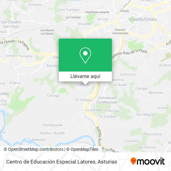 Mapa Centro de Educación Especial Latores