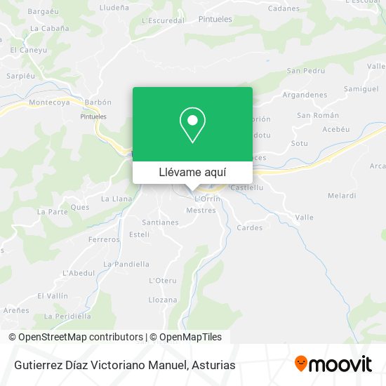 Mapa Gutierrez Díaz Victoriano Manuel