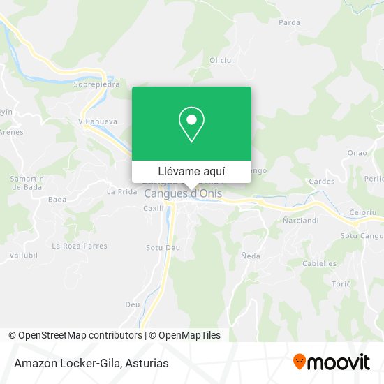 Mapa Amazon Locker-Gila