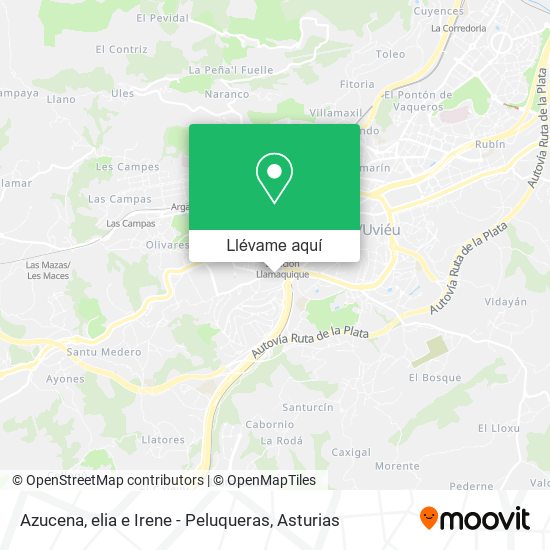 Mapa Azucena, elia e Irene - Peluqueras