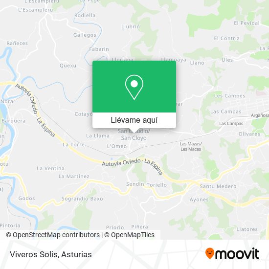Mapa Viveros Solis